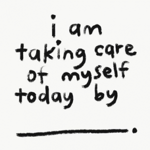 Self-care graphic from presentation
