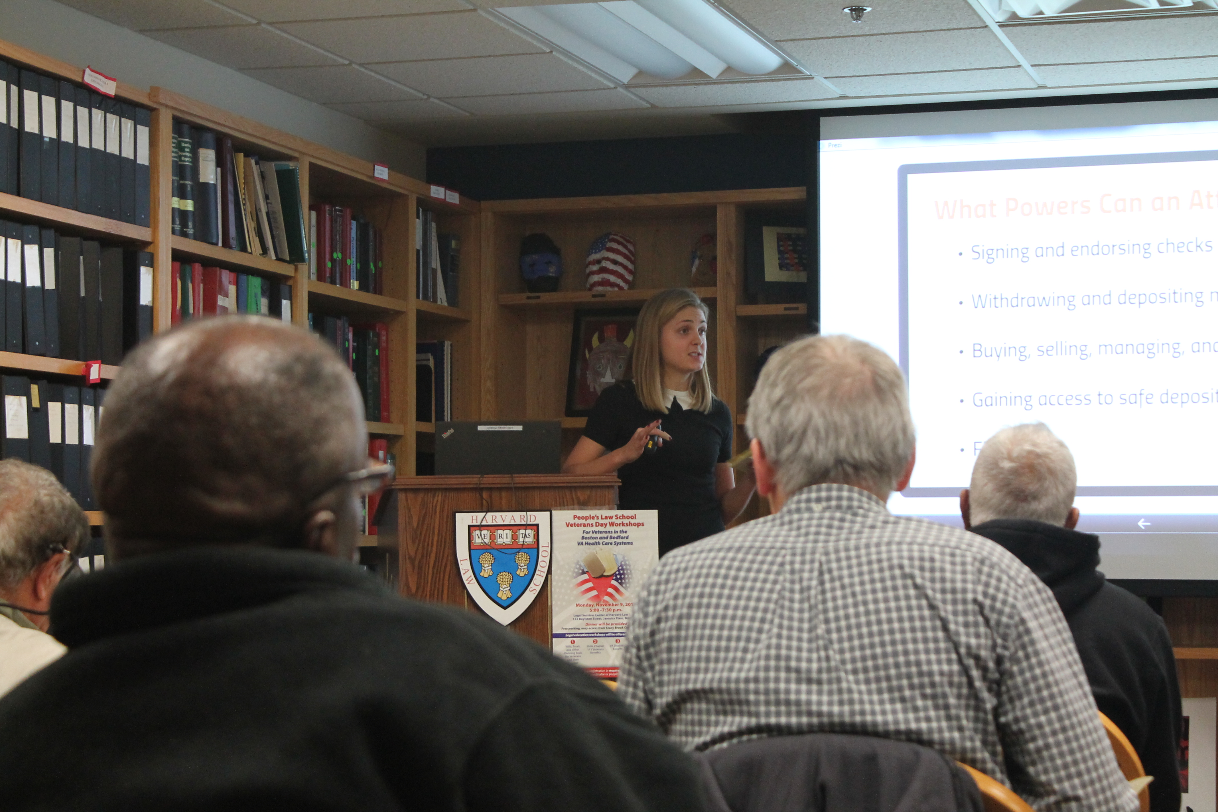 Clinic students present legal for veterans Legal Services