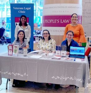 Legal Services Center Table at Boston Public Library