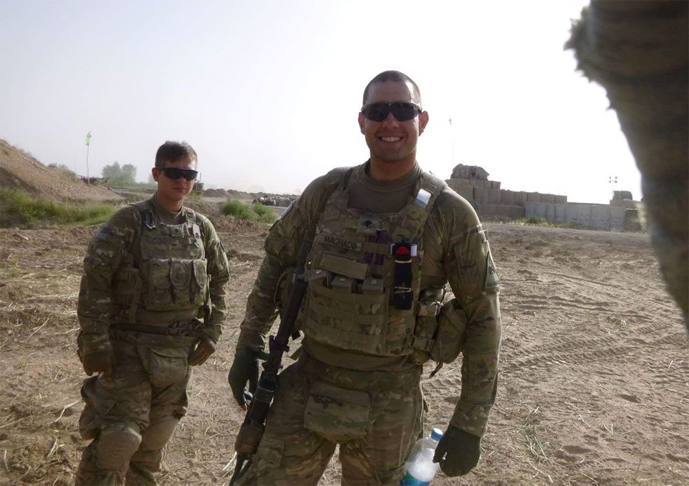 A Veterans Legal Clinic client during his Afghanistan deployment.